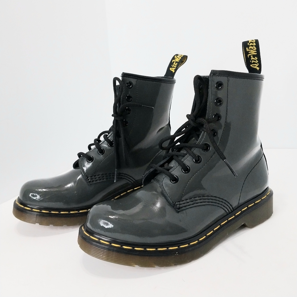 Dr Martens Patent Leather 11821 Combat‎ Boots, Size 7|EUR|38 - Picture 14 of 14